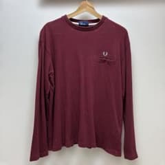 FRED PERRY 長袖カットソー ワインレッド