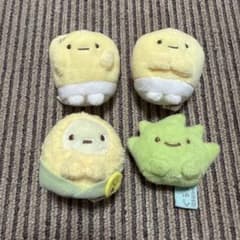 すみっコぐらし　手のりぬいぐるみ　4体セット こーん　ざっそうのサムネイル