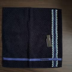 renoma PARIS タオルハンカチ ネイビー 綿麻のサムネイル