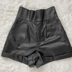 GRL レザーショートパンツ黒のサムネイル