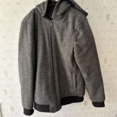 アルマーニエクステェンジ グレー フード付き ジャケット - メルカリ