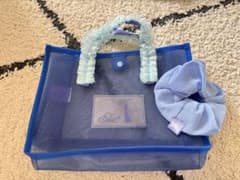 エルサ　メッシュミニトートバッグ　シュシュ付き　babydollのサムネイル
