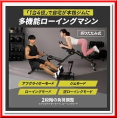 多機能 ローイングマシン 折りたたみ コンパクト 1台4役 トレーニング 