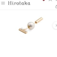 "Mini Spear" ベルーガ ピアス / アコヤパール　hirotakaのサムネイル
