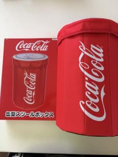 コカコーラ　缶型スツールボックス