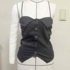 BACKS★ビスチェ キャミソール 黒のサムネイル