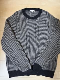 UNIQLO×JW ANDERSON ラムクルーネックセーター ヘリンボーン Lのサムネイル