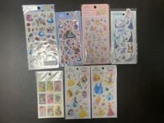 アリスプチドロ　ディズニー プリンセス シール まとめ売り 7点セットのサムネイル