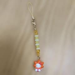 ハローキティ ご当地根付 広島限定 もみじバージョン ストラップ