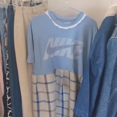 切り替えワンピース（古着）のサムネイル