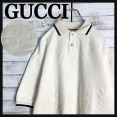 美品・近年モデル】グッチ ジャンボGG 半袖tシャツ ポロシャツ 肉厚 白 