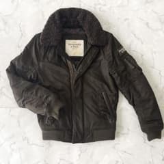 Abercrombie&Fitch フライトジャケット ボア襟 着脱可 カーキのサムネイル