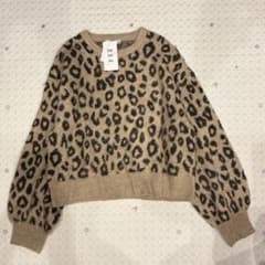 【.430】新品 FLC レオパード柄 ニット セーター L