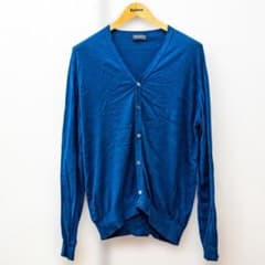 【新品未使用】ジョンスメドレー シーアイランドコットン カーディガン XXL ジョンスメドレー シーアイランドコットン カーディガン ブルー XL