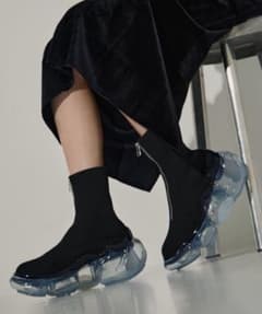 grounds /STUDIOUS別注ZIP MOOPIE BOOTS ブルーのサムネイル