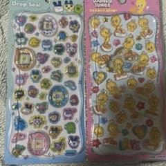 たまごっち ルーニーテューンズ プチドロップステッカー お文具 3種セットのサムネイル