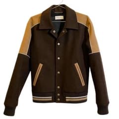 【完売モデル】SAINT LAURENT サンローラン ブラウン ジャケット44のサムネイル