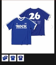 ROCK IN JAPAN FES.2026 ユニフォーム風Tシャツ　ブルー　Sのサムネイル