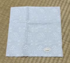 ブルーミング中西 フルリール レースハンカチ 薔薇刺繍 白のサムネイル