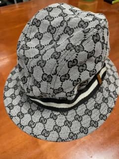 GUCCI グッチ GG柄 バケットハット グレー　Lのサムネイル