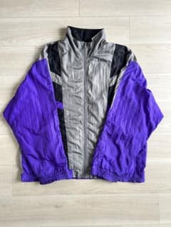 C&A ナイロンジャケット パープル×グレー×ブラックのサムネイル