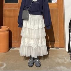 DHOLIC ランダムレースティアードスカート　フレアスカートのサムネイル