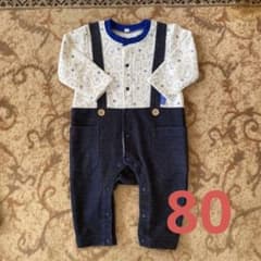 ロンパース　80サイズ　サロペット風のサムネイル