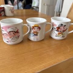 不二家 ペコちゃん マグカップ 3点セットのサムネイル