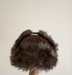 【即日発送・美品】フライトキャップ ブラウン ファー 帽子のサムネイル