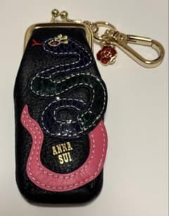 ANNA SUI ウィズスネーク チャーム ミニ口金 蛇 リップケース 小物入れ ANNA SUI ウィズスネーク ミニ口金チャーム 蛇 リップケース ポーチ