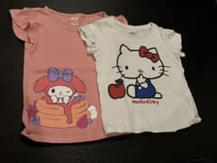 【とにー様】ユニクロ　マイメロディキティまとめ売り半袖Tシャツ　110cmのサムネイル