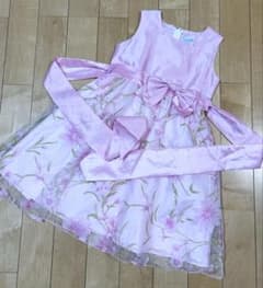 キャサリンコテージ 花柄フォーマルドレス★ピンク130cm★発表会 パニエS付のサムネイル