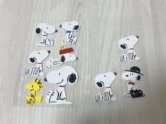 スヌーピー ふわふわシール シールおすそ分け 透明シール台紙