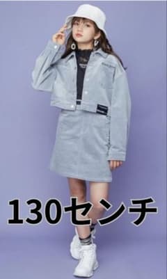 【130㎝　SISTER JENNI 女の子コーデュロイセットアップ】のサムネイル