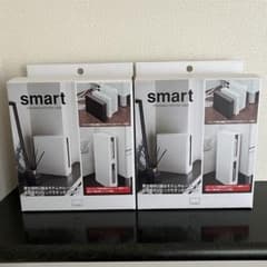 smart 重ねられるスリム蓋付きルーター収納ケース　2セットのサムネイル
