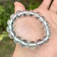 【直輸入】天使の波動 アンダラクリスタル ペールグリーン 一連 ブレスレットのサムネイル