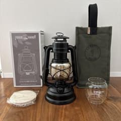 フュアーハンド ランタン マットブラック アンバーグローブ ケース付 美品 フュアーハンド ランタン マットブラック アンバーグローブ ケース付