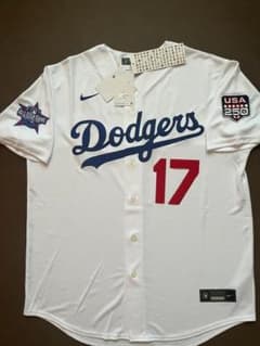 大谷翔平Dodgers2026NEWロードGパッチ付LIMITEDジャージ限定L 大谷翔平ASG2026＆USA250周年記念Wパッチ付リミテッドジャージ限定L