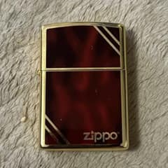 zippo クラシック マーブル ゴールド＆ブラウン ジッポ ライター 金タンクのサムネイル