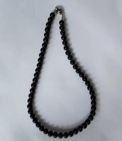 【冠婚葬祭に】パールネックレス 8mm 黒真珠 ブラックパール ボックス付きのサムネイル