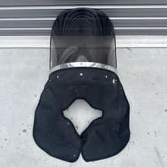 旭風防 アサヒ風防 バイク用 ブラックスモークスクリーン 布タレ付き NO99 旭風防 アサヒ風防 バイク用 ブラックスモークスクリーン 布タレ付き