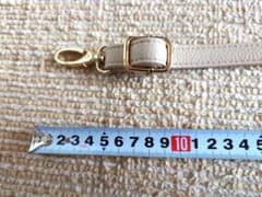 バッグ用 ショルダーストラップ ベージュ ゴールド金具 合皮のサムネイル