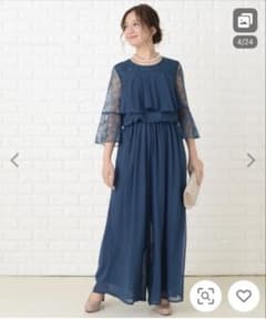 lace ladies ロング丈シフォンワイドパンツドレスのサムネイル
