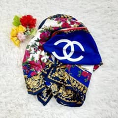 美品★CHANEL シャネル 大判スカーフ ストール 花柄 マルチカラー 多彩色 美品☆CHANEL シャネル 大判スカーフ ストール 花柄 マルチカラー 多