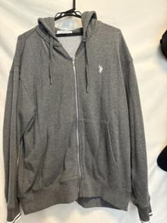 U.S. POLO ASSN. フルジップパーカー グレー Mのサムネイル