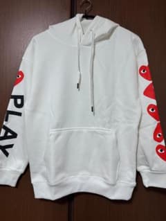 PLAY COMME des GARCONS パーカー ホワイト