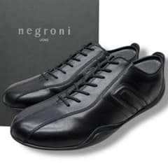 未使用□negroni【27.0】イデア ドライビングシューズ オールブラック 