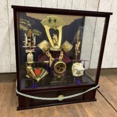 A-3 雲龍 五月人形 置物 兜飾り 成長祈願 装飾金具 ケース入り 節句