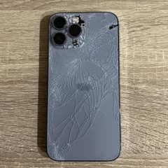 Apple iPhone 13 promax シエラブルー 本体 背面ガラス破損 - メルカリ