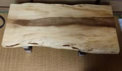 イヌマキ 一枚板 センターテーブル アイアンレッグ 蜜蝋仕上げ - メルカリ